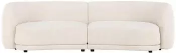 Venture Home Cielo Ecksofa rechts 3,5-Sitzer Stoff, cremewei&szlig;