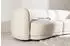 Venture Home Cielo Ecksofa rechts 3,5-Sitzer Stoff, cremeweiß