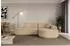 ALTDECOR MARI-L1v3 Ecksofa L-Form Velours taupe 243x171cm (800001940772)