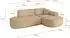 ALTDECOR MARI-L1v3 Ecksofa L-Form Velours taupe 243x171cm (800001940772)