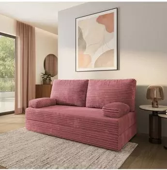 Masseno SILAR Schlafsofa Kordstoff rosa (800001993784)