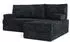 Masseno NOTIA Ecksofa mit Schlaffunktion, modular, schwarz, Kordstoff (800001993822)
