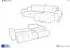 WFL GROUP Alva Ecksofa 3-Sitzer mit Schlaffunktion, Strukturstoff dunkelblau (800001517742)