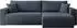 WFL GROUP Alva Ecksofa 3-Sitzer mit Schlaffunktion, Strukturstoff dunkelblau (800001517742)