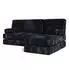 Masseno NOTIA Ecksofa mit Schlaffunktion, modular, schwarz, Kordstoff (800001993981)