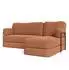 Masseno SABI Ecksofa modular, Schlaffunktion, Bouclé-Stoff, orange (800001994088)