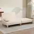 en.casa Seinlus Schlafsofa 1-Sitzer, beige (81x88x68cm)