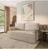 Masseno SILAR Schlafsofa Kordstoff, creme (POSO 100)