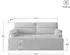 Masseno SILAR Schlafsofa Kordstoff, creme (POSO 100)