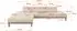 ALTDECOR Mona Ecksofa L-Form elektrisch, Velours beige, 316x205x85cm (800002026678)