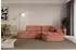 ALTDECOR TARO-L1 Ecksofa L-Form, Velours, apricot, 243x171cm (800001936173)