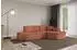 ALTDECOR TARO-L1 Ecksofa L-Form, Velours, apricot, 243x171cm (800001936173)