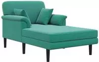 vidaXL Chaiselongue T&uuml;rkis Samt