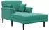 vidaXL Chaiselongue Samt, türkis