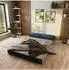 Masseno ANKO Ecksofa modular mit Schlaffunktion, Kordstoff blau, L-Form 270x160cm (800001993922)