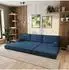 Masseno ANKO Ecksofa modular mit Schlaffunktion, Kordstoff blau, L-Form 270x160cm (800001993922)