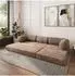 Masseno ETERA Ecksofa modular mit Schlaffunktion, beige, L-Form 270x160cm (TILIA 17)