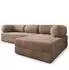 Masseno ETERA Ecksofa modular mit Schlaffunktion, beige, L-Form 270x160cm (TILIA 17)