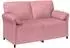 vidaXL Sofa-Set 2-tlg. rosa Samt (3424903)