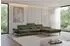 ALTDECOR Mona Ecksofa L-Form elektrisch, olivgrün, Bouclé (800002027170)