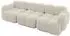 ALTDECOR Miko-S2 modulares 3-Sitzer Sofa, Bouclé, beige, 300x118x75cm (800001834015)