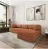 Masseno Keli Ecksofa mit Schlaffunktion, Boucle-Stoff, 270x160cm (800001993887)