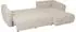 WFL GROUP Fabio Ecksofa L-Form mit Bettkasten, Chenille ecru (800001517792)
