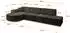 ALTDECOR ARRIO-L2 Ecksofa L-Form, 4-Sitzer, schwarz, Velvet (ARRIO-L2)