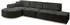ALTDECOR ARRIO-L2 Ecksofa L-Form, 4-Sitzer, schwarz, Velvet (ARRIO-L2)
