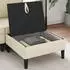 vidaXL Sofa-Hocker mit Stauraum, cremefarben, Samt (42027143)