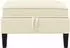 vidaXL Sofa-Hocker mit Stauraum, cremefarben, Samt (42027143)
