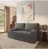 Masseno NIKSI Schlafsofa Schaumstoff Bouclé-Stoff grau (800001993954)