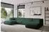 ALTDECOR Mira-U2 Wohnlandschaft U-Form Velours dunkelgrün 408x179x70cm (800002003553)