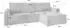 Masseno Valtino Ecksofa L-Form mit Schlaffunktion, Kordstoff, creme, 275x148cm (800001285803)