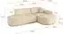 ALTDECOR MARI-L1-v1 Ecksofa L-Form, Velours, beige, 243x171cm (800001931754)