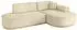 ALTDECOR MARI-L1-v1 Ecksofa L-Form, Velours, beige, 243x171cm (800001931754)