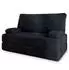 Masseno LADIA Schlafsofa Kordstoff schwarz (TILIA 100)