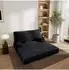 Masseno LADIA Schlafsofa Kordstoff schwarz (TILIA 100)
