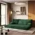 Masseno NOTIA Ecksofa modular mit Schlaffunktion, grün, Kordstoff (800001993881)