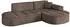 ALTDECOR TARO-L1 Ecksofa L-Form, Velours, braun, 243x171cm (800001936166)