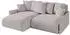 ALTDECOR ONESK-L-v1 Ecksofa mit Schlaffunktion, L-Form, hellbraun Velours, 216x177cm (800001936310)