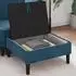 vidaXL Sofa-Hocker mit Stauraum, blau, Samt (42027141)