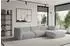 ALTDECOR MIRA-L2 Ecksofa L-Form hellgrau Bouclé 318x179x89cm