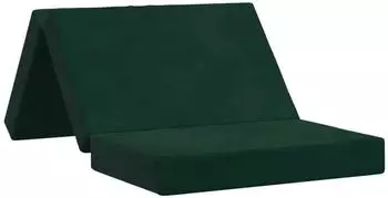 vidaXL Klappsofa Bett 100x67x45cm, dunkelgrün