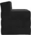 vidaXL Klappsofa/-bett, Samt, schwarz, 200x70x15cm