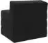 vidaXL Klappsofa/-bett, Samt, schwarz, 200x70x15cm