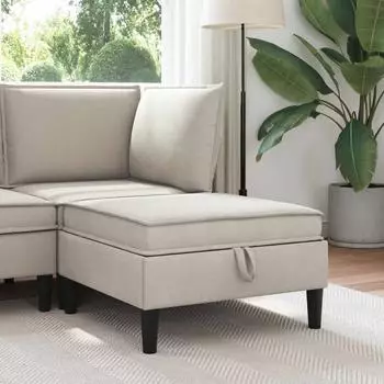 vidaXL Sofa-Hocker mit Stauraum, Hafer Samt (42027144)