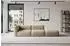 ALTDECOR MIRA-S3 modulares Ecksofa mit Ottomane links, Velours, braun, 296x89x70cm