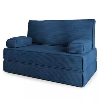 Masseno LADIA Schlafsofa Kordstoff blau (800001993977)