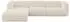 ALTDECOR MIRA-L2 Ecksofa L-Form Ottomane links, beige Bouclé, 318x179x89cm (800002004556)